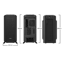 be quiet! Silent Base 802 Case, Black, Mid Tower, 2 x USB 3.2 Gen 1 Type-A / 1 x USB 3.2 Gen 2 Type-C, 10mm Front & Side Sound-Dampening Mats, 3 x Pure Wings 2 140mm Black PWM Fans Included, Interchangeable Top & Front Panels