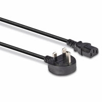 LINDY 30439 20m UK 3 Pin Plug To IEC C13 Mains Power Cable, Black