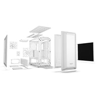be quiet! Dark Base 701 Full Tower Gaming PC Case, White, 3 pre-installed Silent Wings 4 140mm PWM high-speed fans, ARGB lighting with integrated ARGB controller, 3-year manufacturer's warranty