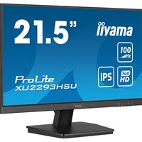 iiyama Prolite XU2293HSU-B6 22 inch IPS Monitor, Full HD, 1ms, HDMI, Display Port, USB Hub, 100Hz, Speakers, Black, Int PSU, VESA
