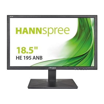 Hannspree HE195ANB 18.5" LED D-Sub Monitor, 1366 x 768, WXGA, VGA, 5 ms, 100 x 100 VESA, Black