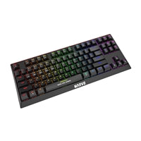 Marvo Scorpion KG953W-UK Wireless Mechanical Gaming Keyboard with Red Switches, 80% TKL Design, Tri-Mode Connection, 2.4GHz Wireless, Bluetooth or Wired, Rainbow Backlight, Anti-ghosting N-Key Rollover