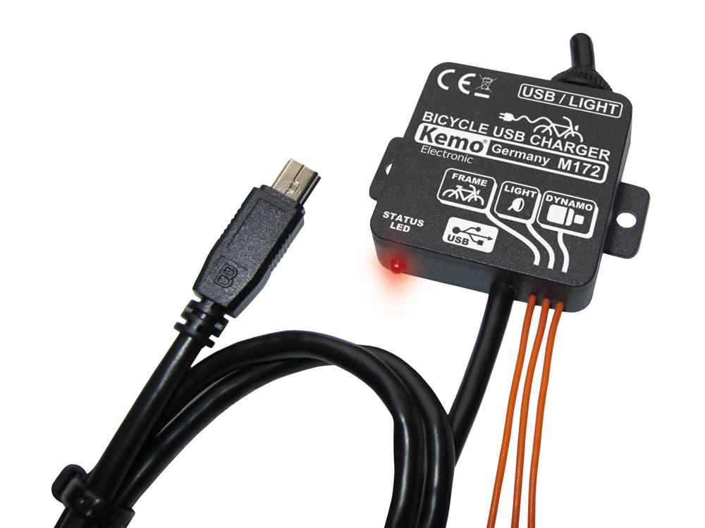 Kemo M172 Bicycle charge controller USB (Mini B) module