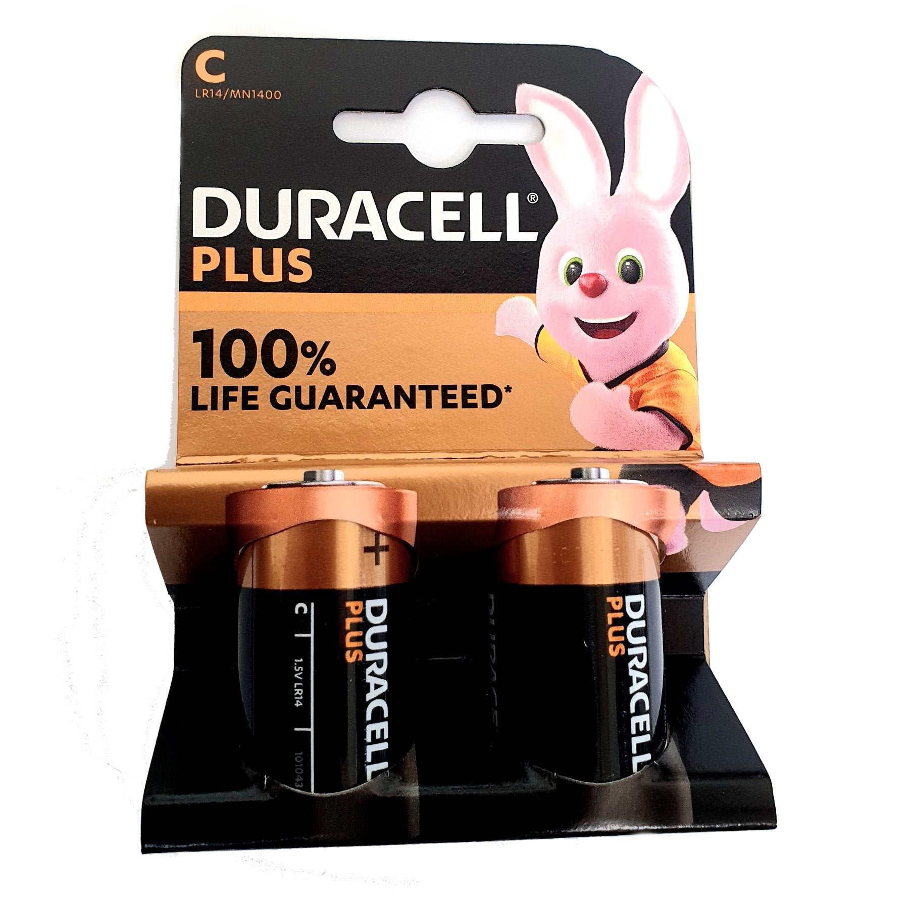 Duracell Plus Power Alkaline Pack of 2 C Battery LR14 MN1400