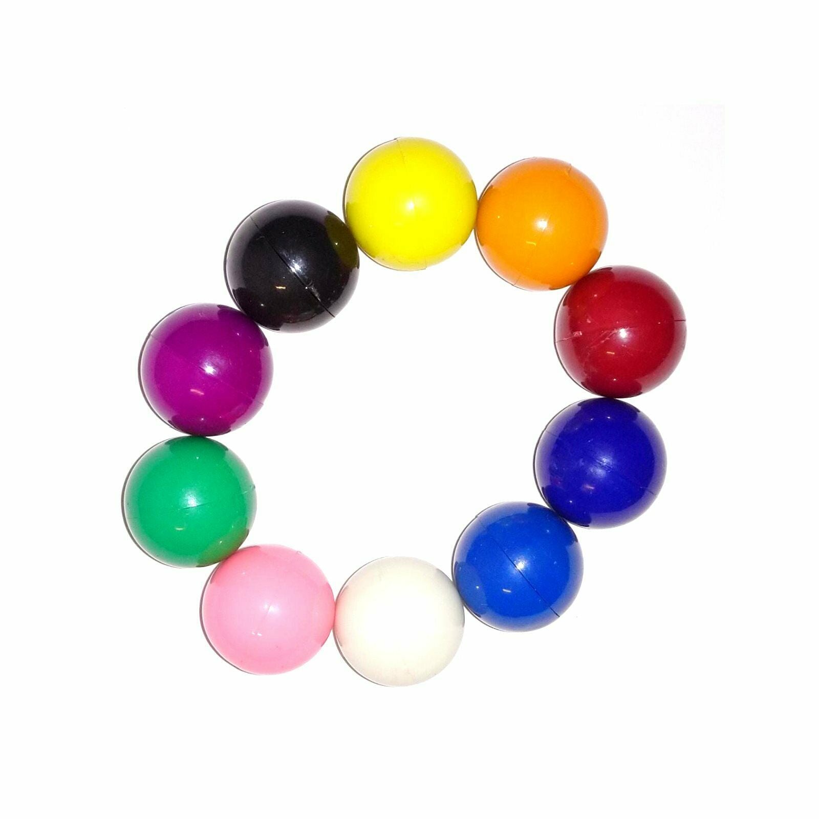 Magnetic Marbles 15mm, Plastic Coated Coloured Magnet Marbles x 20