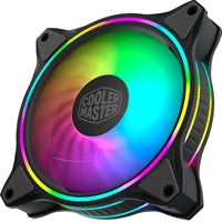 COOLER MASTER MasterFan MF120 Halo 3 -in-1, 120mm, 3-Pin ARGB Connector, Addressable Gen 2 RGB, Wired ARGB Controller