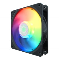 Cooler Master SickleFlow 120 ARGB Fan, 120mm, 1800RPM, 4-Pin PWM Fan & 3-Pin ARGB Connectors, New Blade Design to Improve Air Flow & Air Pressure, Secure Addressable RGB Connector Clips