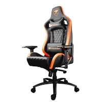 Cougar Armor S Gaming Chair with Reclining and Height Adjustment Black and Orange