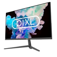 piXL CM24F17 24 Inch Frameless Monitor, Widescreen IPS LCD Panel, 5ms Response Time, 75Hz Refresh Rate, Full HD 1920 x 1080, VGA / HDMI, 16.7 Million Colour Support, Black Finish