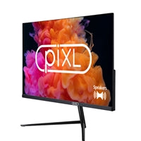 piXL PXD24VH 24 Inch 24 Inch Frameless Monitor, Widescreen, 5ms Response Time, 75Hz Refresh Rate, Full HD 1920 x 1200, 16:10 Aspect Ratio, VGA, HDMI, Internal PSU, Speakers, 16.7 Million Colour Support, Black Finish