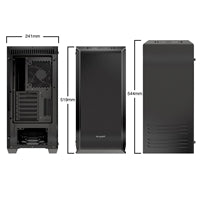 be quiet! Dark Base 700 Case, Black, Mid Tower, 2 x USB 3.2 Gen 1 Type-A / 1 x USB 3.2 Gen 2 Type-C, Tempered Glass Side WIndow Panel, External RGB LED Lighting, 2 x Silent Wings 3 140mm Black PWM Fans Included