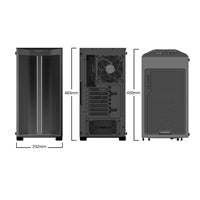 be quiet! Pure Base 500DX Case, Black, Mid Tower, 1 x USB 3.2 Gen 1 Type-A / 1 x USB 3.2 Gen 2 Type-C, Tempered Glass Side Window Panels, 3 x Pure Wings 2 140mm Black PWM Fans Included, ARGB LED Lighting Front Mesh Panel