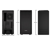 be quiet! Pure Base 600 Case, Black, MId Tower, 2 x USB 3.2 Gen 1 Type-A, 3 x Pure Wings 2 Black PWM Fans Included, Completely Sound Insulated with Dampening Materials, Adjustable Top Cover Vent