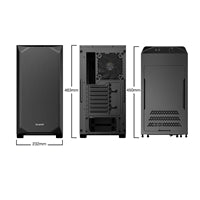 be quiet! Pure Base 500 Case, Black, Mid Tower, 2 x USB 3.2 Gen 1 Type-A, 2 x Pure Wings 2 140mm Black PWM Fans Included, Exchangeable Top Cover for Silent or High Performance, Insulation Mats on Front, Sides & Top