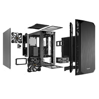 be quiet! Pure Base 500 Case, Black, Mid Tower, 2 x USB 3.2 Gen 1 Type-A, 2 x Pure Wings 2 140mm Black PWM Fans Included, Exchangeable Top Cover for Silent or High Performance, Insulation Mats on Front, Sides & Top