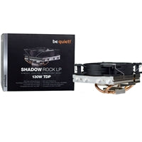 be quiet! Shadow Rock LP Fan CPU Cooler, Universal Socket, Pure Wings 2 120mm PWM Black Cooling Fan, 1500RPM, 4 Heat Pipes, Low-Profile at 75.4mm Height, 130W TDP, Intel LGA 1700 & AMD AM5 Compatible
