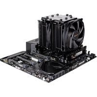 be quiet! Dark Rock Pro TR4 Fan CPU Cooler, AMD Socket, 2 x Silent Wings PWM Black Cooling Fan, 1500RPM, 7 Heat Pipes, 250W TDP, Funnel-Shaped Front Fan Frame for High Air Pressure, For AMD sTRX4 & TR4 Motherboards Only