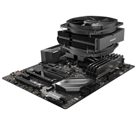 be quiet! Dark Rock TF 2 Fan CPU Cooler, Universal Socket, 2 x Silent Wings 3 135mm PWM Black Cooling Fan, 1400RPM, 6 Heat Pipes, 230W TDP, Immensely High Cooling Performance, Intel LGA 1700 & AMD AM5 Compatible