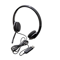 H340 Stereo Headset USB Plug-and-Play with Noise-Cancelling Mic
