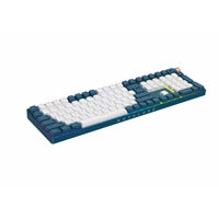 Royalaxe R108 Hot Swappable Mechanical Keyboard, Full Size, 110 Keys, 2.4GHz, Bluetooth 5.0 or Wired Connection, TTC Golden-Pink Switches, RGB, Windows and Mac Compatible, UK Layout