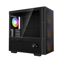 DeepCool CH560 Digital Micro ATX Case with Tempered Glass Side Panel, 1 x USB 3.0, 7 x Expansion Slots with support for a 360mm Radiator and up to 9x 120mm Fans, Black