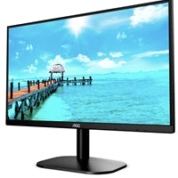 AOC 24B2XH/EU 23.8 Inch IPS Monitor, Full HD, Widescreen, VGA, HDMI, 4ms, 75Hz, inc Speakers, Frameless, VESA