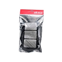 Akasa AK-TK-01BK Black Cable Management Kit - Spiral Wrap/Cable Ties/Cable Clamps