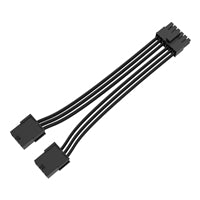 Akasa AK-CBPW27-30BK PCIe 12-Pin to Dual 8-Pin Adapter Cable, 30cm length