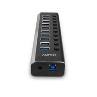 LINDY 43370 10 Port USB 3.0 Hub with On/Off Switches