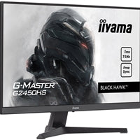 Iiyama G-Master G2450HS-B1 24 Inch Monitor, Full HD, HDMI, DisplayPort, 1ms, Freesync, 75Hz, Speakers, Matt Black, Int PSU, VESA
