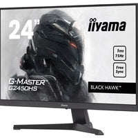 Iiyama G-Master G2450HS-B1 24 Inch Monitor, Full HD, HDMI, DisplayPort, 1ms, Freesync, 75Hz, Speakers, Matt Black, Int PSU, VESA