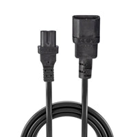 LINDY 30312 2m IEC C14 to IEC C7 (Figure 8) Power Cable, Fully moulded connectors, VDE approved, 10 year warranty