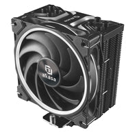 Akasa Soho H4 Plus ARGB CPU Cooler, 1x 120mm PWM Fan, Single Tower, Aluminium Fins, 4x Copper Heatpipes, Intel/AMD