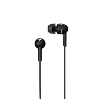 Genius HS-M300 In-Ear Headphones with In-Line Controller and Mic, Black