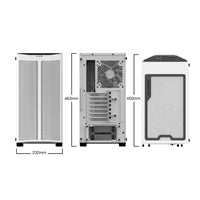 be quiet! Pure Base 500DX Case, White, Mid Tower, 1 x USB 3.2 Gen 1 Type-A / 1 x USB 3.2 Gen 2 Type-C, Tempered Glass Side Window Panels, 3 x Pure Wings 2 140mm Black PWM Fans Included, ARGB LED Lighting Front Mesh Panel