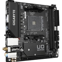 Gigabyte A520I AC Ultra Durable AMD AM4 Socket Motherboard, Mini-ITX, 2x DDR4 Slots, 1x M.2 Socket, Wifi 5, 1x Display Port 1.4 / 2x HDMI Ports