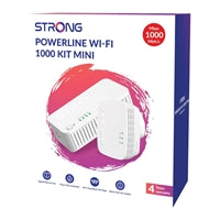 Strong POWERWF1000DUOMINIUK AV1000 Mini WI-FI Powerline Kit (2 Pack)
