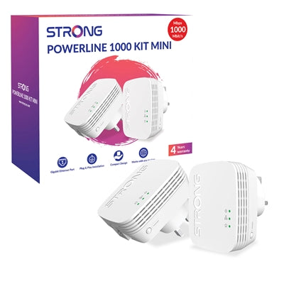 Strong POWERL1000DUOMINIUK AV1000 Mini Powerline Kit (2 Pack)