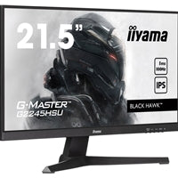 iiyama G-MASTER G2245HSU-B1 22 inch IPS Monitor, Full HD, 1ms, HDMI, DisplayPort, USB Hub, Freesync, 100Hz, Speakers, Black, Internal PSU, VESA