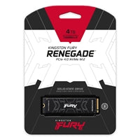 Kingston FURY Renegade SFYRS/4000G 4TB M.2 NVMe PCIe 4.0, 2280 SSD, Read 7300MB/s, Write 7000MB/s, PlayStation 5 Compatible, 5 Year Warranty