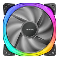 Antec Fusion Case Fan 120mm ARGB, Black, Upto 2000RPM, 57.93CFM Airflow, 31.24dB Max, 4-pin PWM 3-pin LED