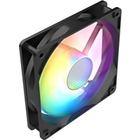 CIT Halo 120mm Infinity ARGB Black 4-Pin PWM High-Performance PC Cooling Fan with Addressable RGB Lighting and Superior Airflow