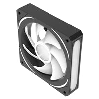 CIT Lightning 120mm Three-Sided Infinity ARGB Black 3-Pin PC Cooling Fan - High-Performance RGB Case Fan