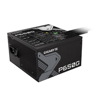 GIGABYTE P650G 650W PSU, 120mm Silent Hydraulic Bearing Fan, 80 PLUS Gold, Non Modular, UK Plug, 100% Japanese Capacitors, Single +12V Rail