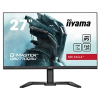 iiyama G-Master GB2770QSU-B5 Red Eagle 27 Inch Gaming Monitor, Black, WQHD, IPS, 165Hz, 0.5ms, FreeSync, HDMI, Display Port, USB Hub, Speakers, Int PSU, Height Adjustable, Pivot, VESA