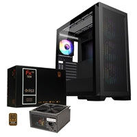 CIT Creator Black Full Tower ATX/ E-ATX Case & FREE RGB Fan Hub Strip Kit + CRONUS 700ATV FX PRO 700W PSU 80 PLUS Bronze, Non Modular