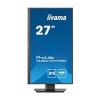 iiyama ProLite XUB2797HSN-B1 27 Inch Full HD IPS Monitor, Matte Black, USB-C Dock, RJ45, 100 Hz, 1x HDMI, 1x DisplayPort, 4x USB Hub, Speakers, Height Adjust, Pivot, VESA