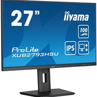 iiyama Prolite XU2793HS-B 27 inch IPS Monitor, Full HD, 1ms, HDMI, DisplayPort, 100Hz, Speakers, Black, Internal PSU, VESA