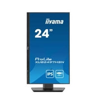 iiyama Prolite XUB2497HSN-B1 24 inch IPS Monitor, USB-C Dock, RJ45(LAN), Full HD, 1ms, HDMI, DisplayPort, USB-Hub, USB-C, 100Hz, Speakers, Black, Internal PSU, VESA, Height Adjust, Pivot