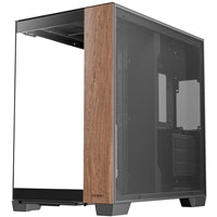 ANTEC Constellation C8 Dual Chamber Case, Gaming, Wood, Mid Tower, 2 x USB 3.0 / 1 x USB Type-C, Seamless Left and Front Tempered Glass Side Panel, E-ATX, ATX, Micro ATX, ITX